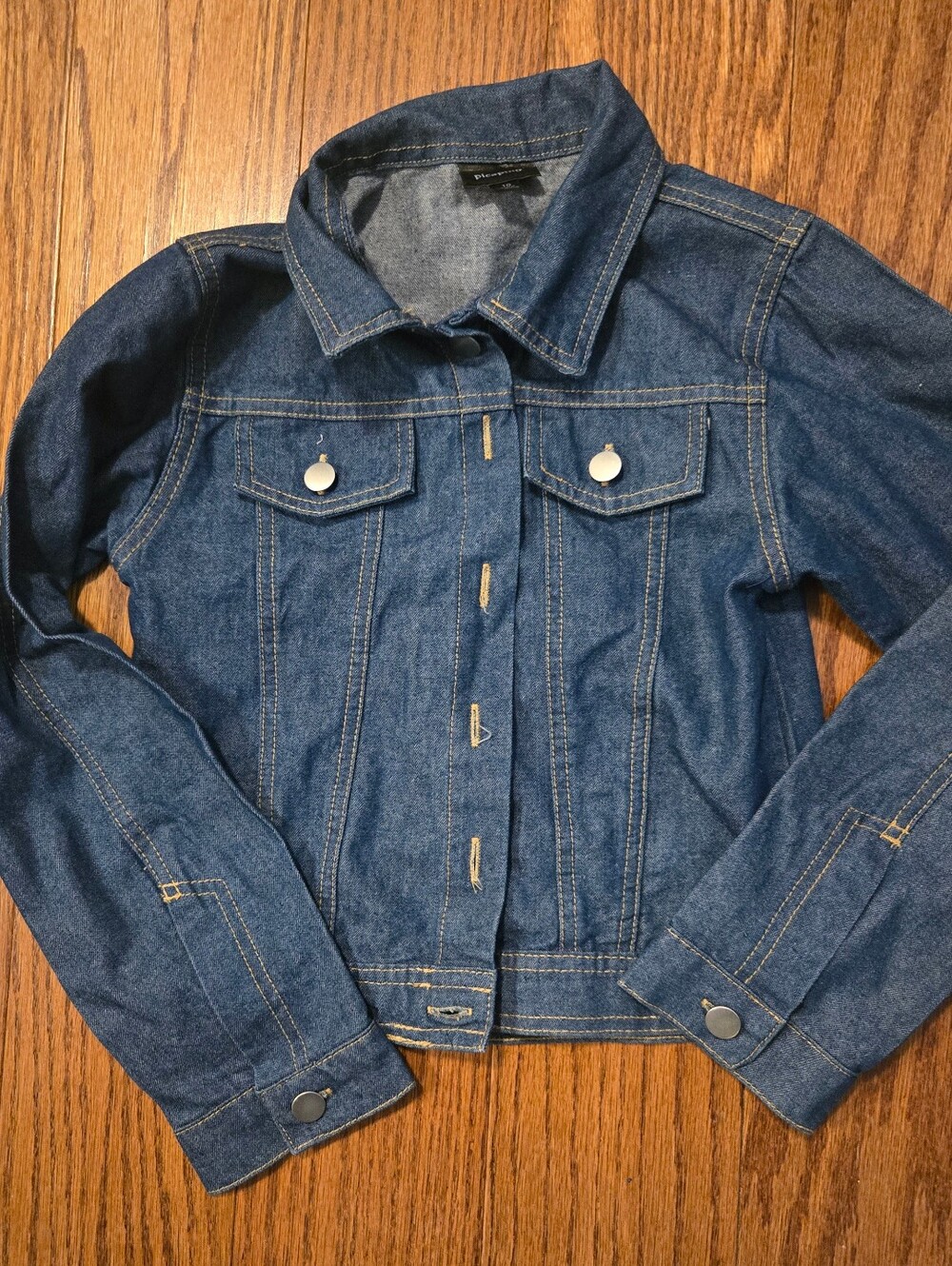 Kids Dark Blue Denim Jean Jacket - Unbranded